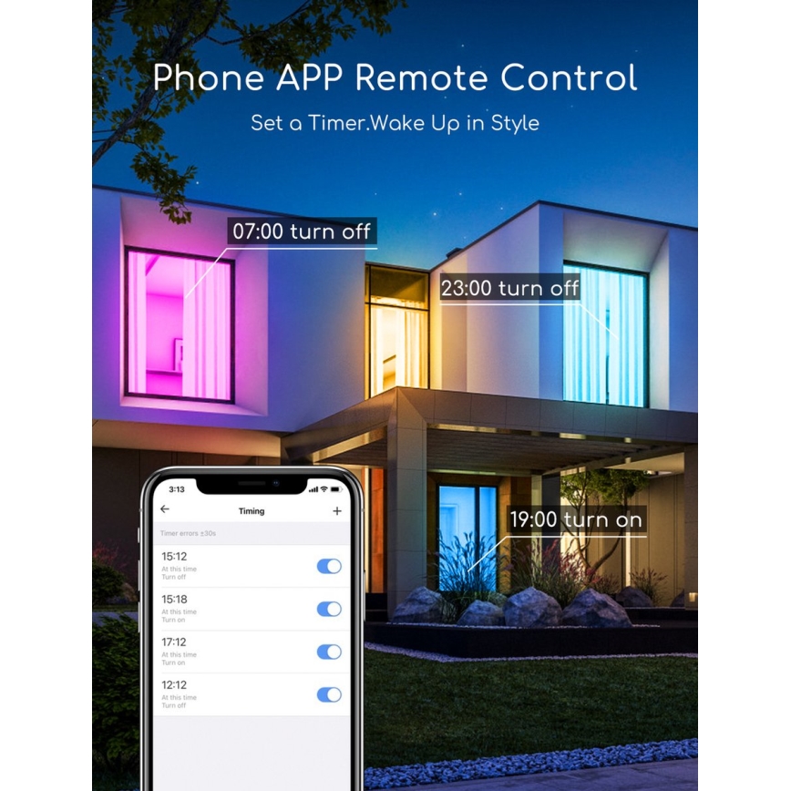 Aigostar - LED RGBW Димируем плафон 18W/230V Ø 34 см Wi-Fi