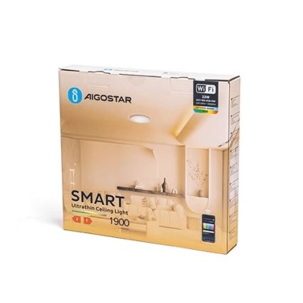 Aigostar - LED RGBW Димируем плафон LED/22W/230V 2700-6500K Wi-Fi