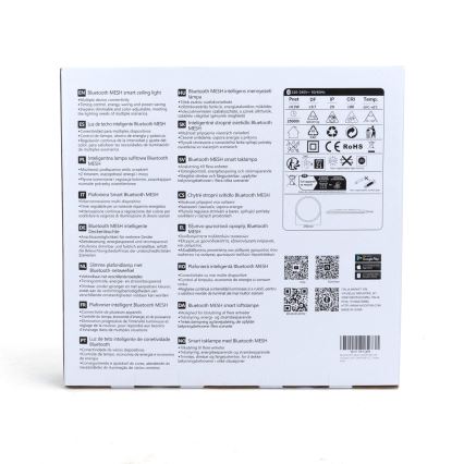 Aigostar - LED RGBW Димируем плафон MESH LED/24W/230V 3000-6500K бял + дистанционно управление