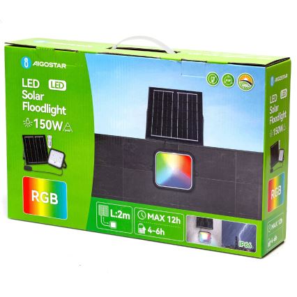 Aigostar - LED RGBW Димируем соларен прожектор LED/150W/3,4V IP66 + дистанционно управление