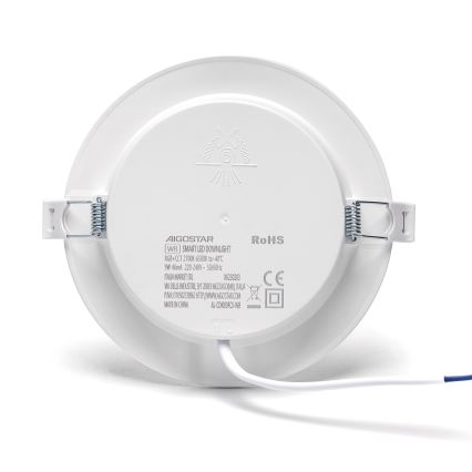 Aigostar - LED RGBW Димируема лампа за вграждане LED/9W/230V 2700-6500K Ø 14,5 cm Wi-Fi