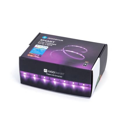 Aigostar - LED RGBW Димируема лента LED/48W/12V 2x7,5 m Wi-Fi