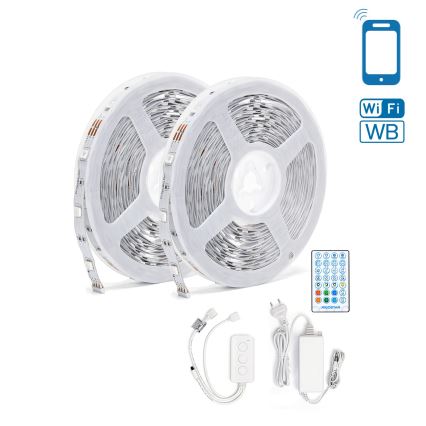 Aigostar - LED RGBW Димируема лента LED/48W/12V 2x7,5 m Wi-Fi