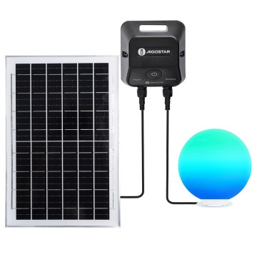 Aigostar - LED RGBW димируема външна лампа MESH LED/35W/3,7V 4000mAh 2700–6500K IP65 Ø 50 см + дистанционно управление