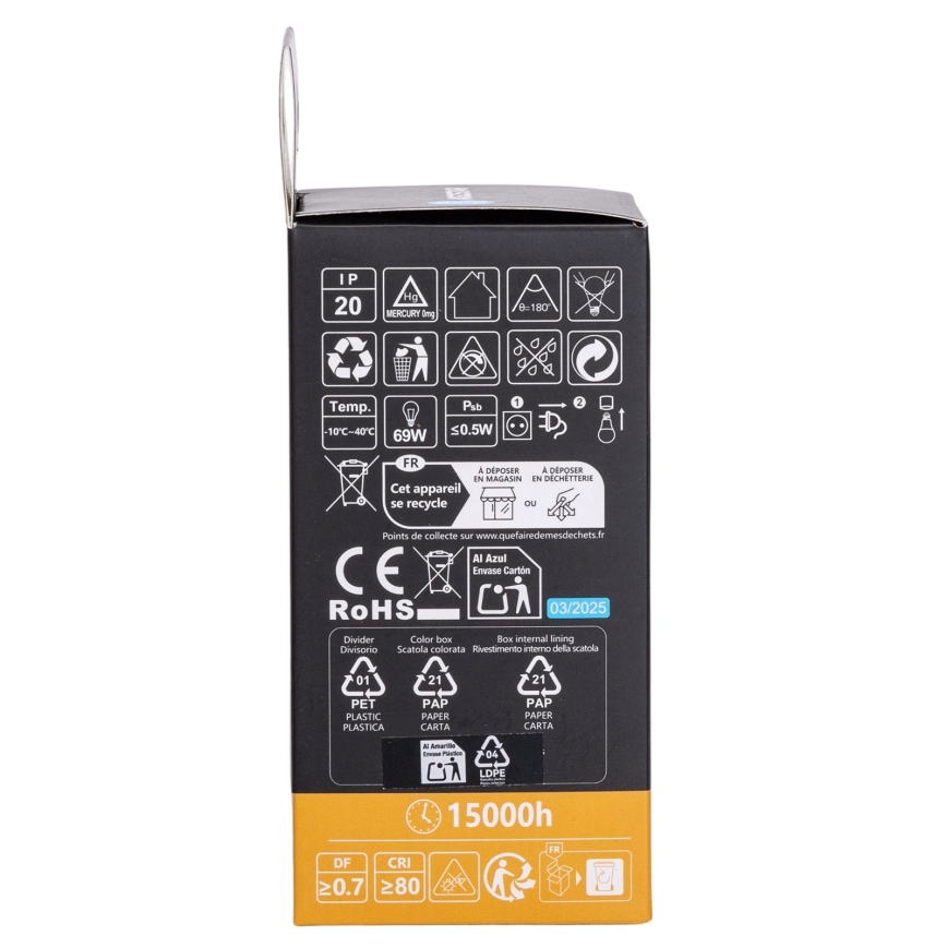 Aigostar - LED RGBW димируема крушка A60 E27/10W/230V 3000K + дистанционно управление