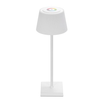 Aigostar - LED RGBW Екстериорна димируема акумулаторна настолна лампа LED/4W/5V 3600mAh бял IP54