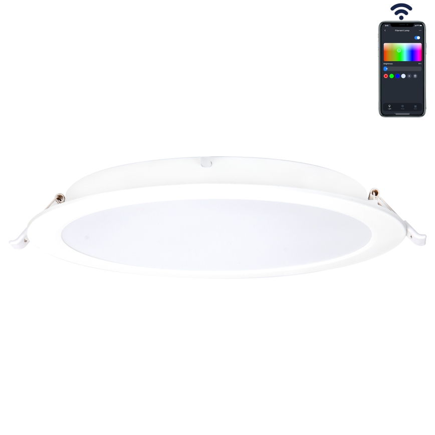 Aigostar - LED RGBW Димируема лампа за окачен таван на баня MESH Интелигентен LED/18W/230V 2700-6500K IP44