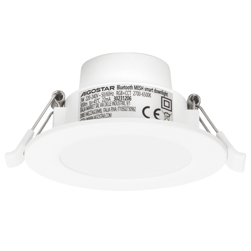 Aigostar - LED RGBW Димируема лампа за окачен таван на баня MESH Интелигентен LED/3W/230V 2700-6500K IP44