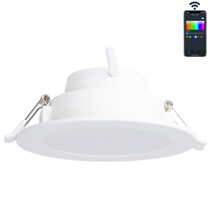 Aigostar - LED RGBW Димируема лампа за окачен таван на баня MESH Интелигентен LED/6W/230V 2700-6500K IP44