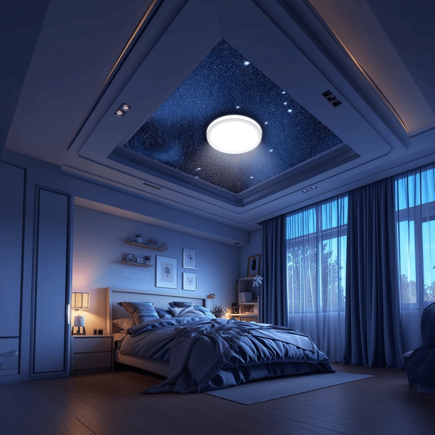 Aigostar - LED RGBW Димируем плафон за баня MESH Smart LED/24W/230V 3000-6500K IP44 + дистанционно управление