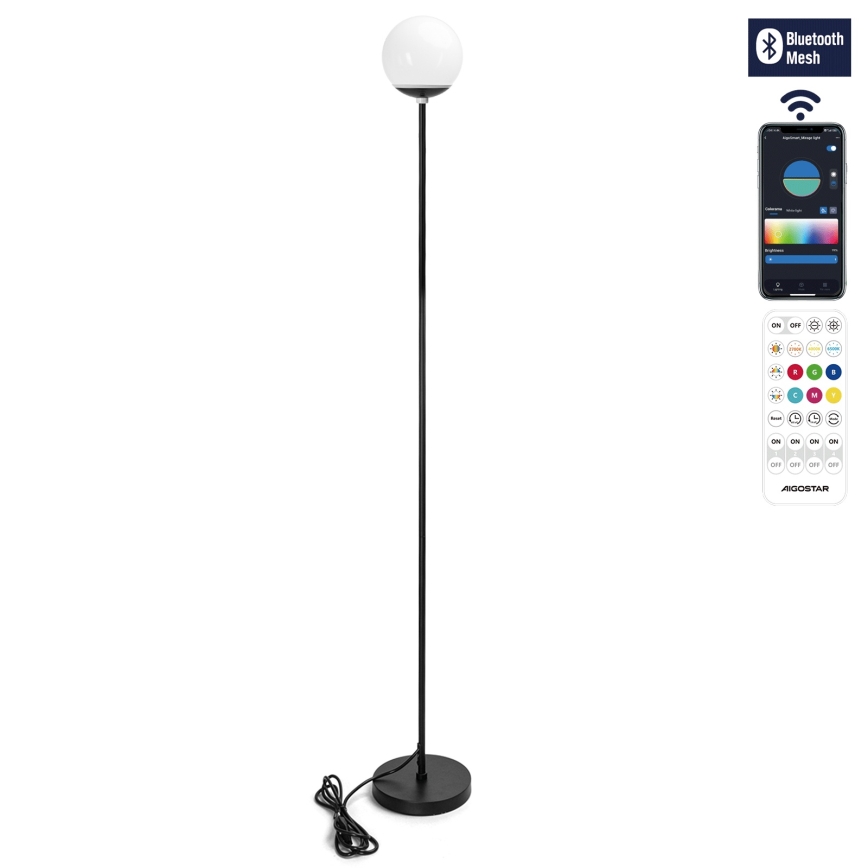 Aigostar - LED RGBW Димируема подова лампа MESH LED/8W/230V + дистанционно управление