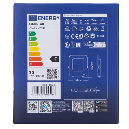 Aigostar - LED RGBW Димируем прожектор MESH Интелигентен LED/30W/230V 6500K IP65 + дистанционно управление