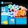 Aigostar - LED RGBY Екстериорен коледни лампички 50xLED/3xAA/8 функции 5,3 м IP44