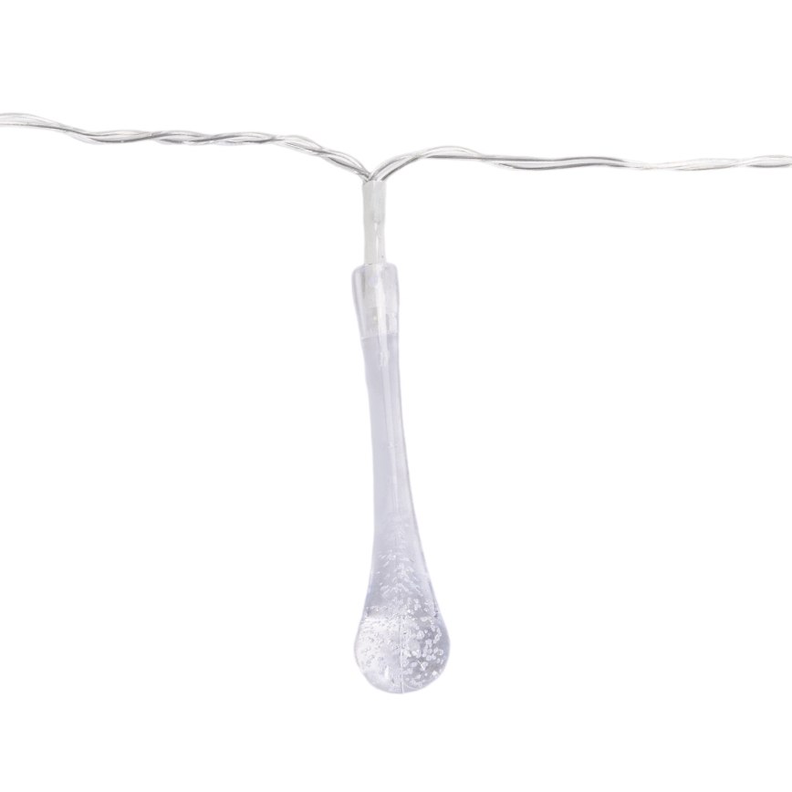 Aigostar - LED Външна  гирлянда 25xLED/8 функции 3xAA 2,5m IP44 многоцветни капки