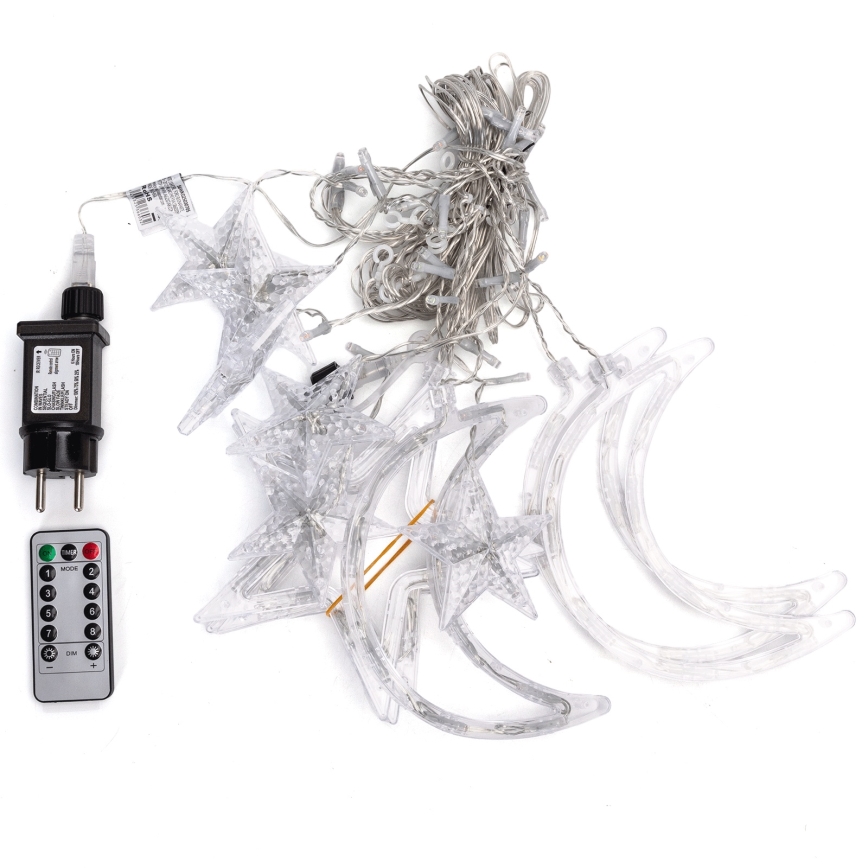 Aigostar - LED RGBY външна коледна гирлянда 120xLED/8 функции 3x0,6m IP44 многоцветна + дистанционно управление