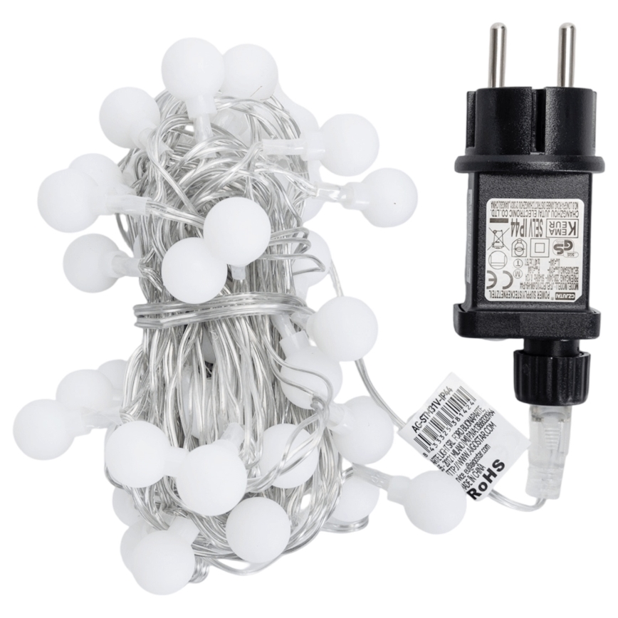 Aigostar - LED външна декоративна гирлянда 50xLED/8 функции 5 m IP44 многоцветна