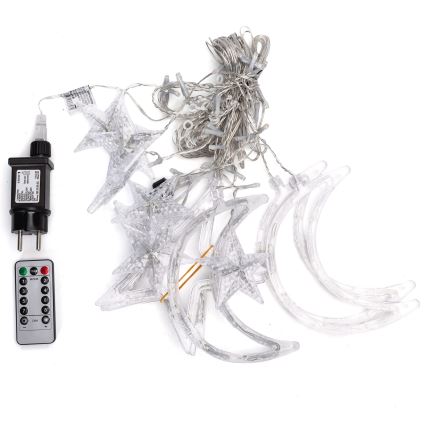 Aigostar - LED RGBY външна гирлянда 120xLED/8 функции 3x0,6m IP44 многоцветна + дистанционно управление