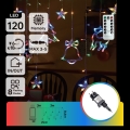 Aigostar - LED RGBY Външна коледна гирлянда 120xLED/8 функции 3x0,6m IP44 многоцветна + дистанционно управление