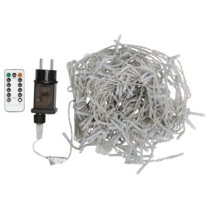 Aigostar - LED RGBY външна коледна гирлянда 300 LED / 8 функции, 3 x 1 m, IP44 + дистанционно управление