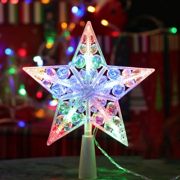 Aigostar - LED RGBY Коледна звезда 16xLED/3xAA