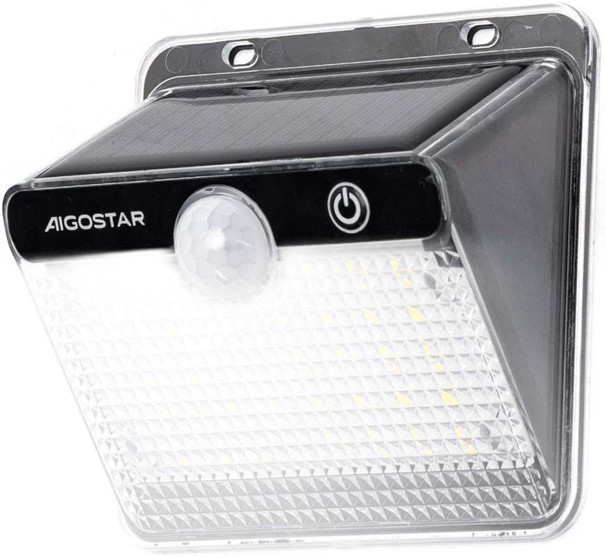 Aigostar - LED слънчево осветление със сензор LED/3,7V 6500K 1200 mAh IP65 черно