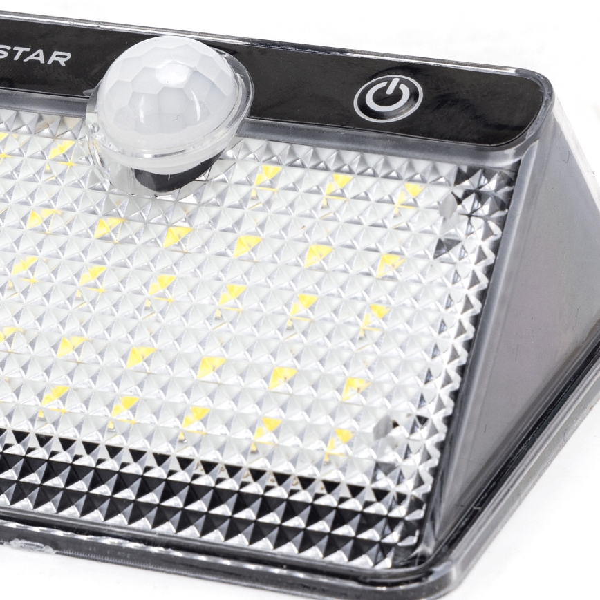 Aigostar - LED слънчево осветление със сензор LED/3,7V 6500K 1200 mAh IP65 черно