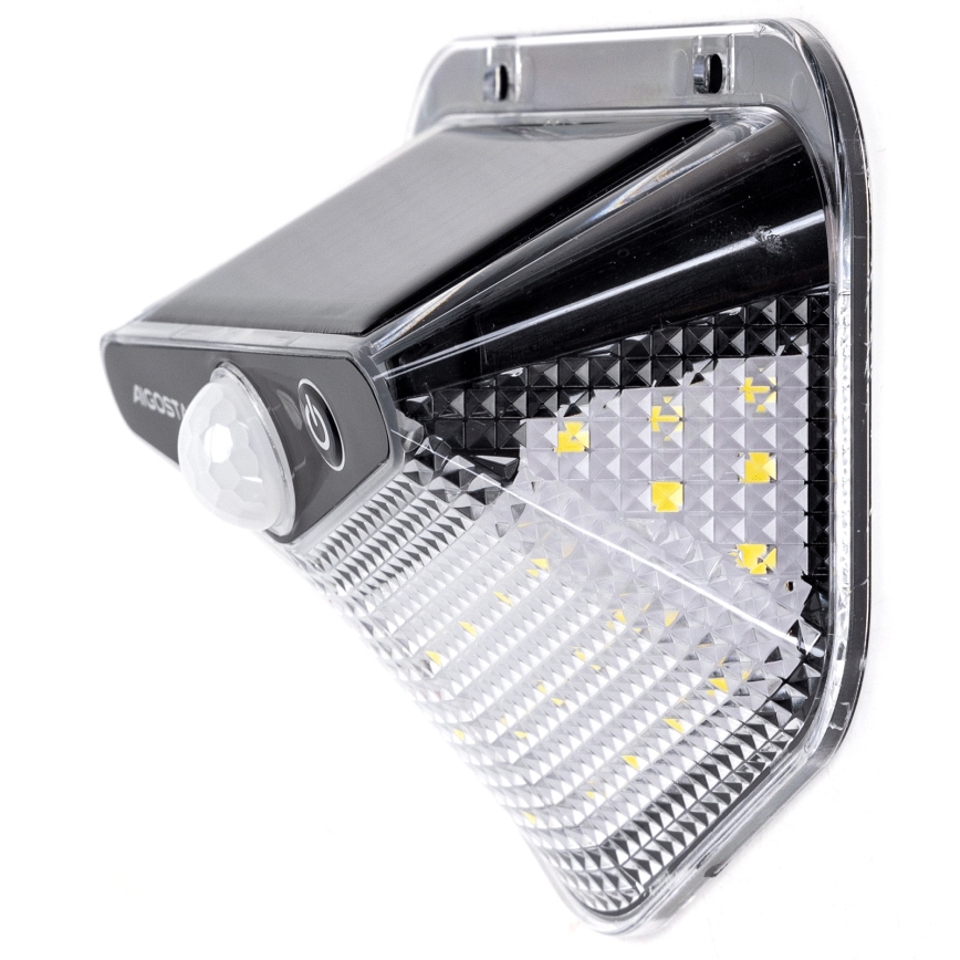 Aigostar - LED слънчево осветление със сензор LED/3,7V 6500K 500 mAh IP65 черно