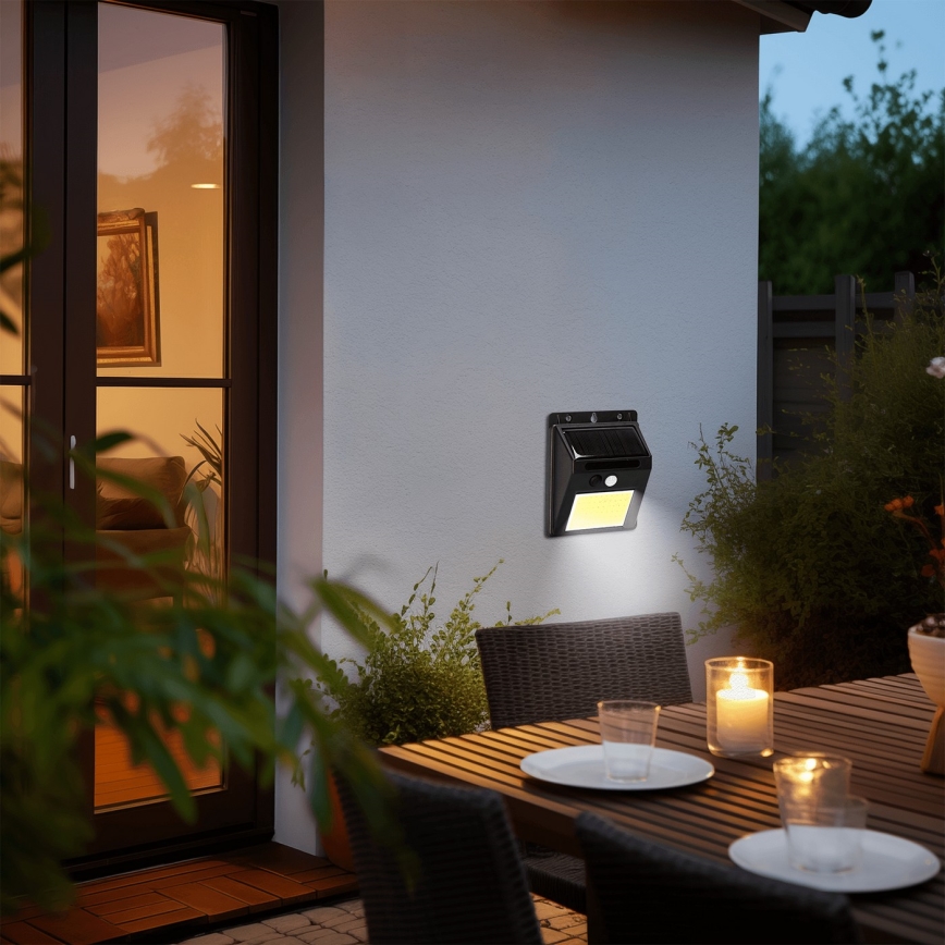 Aigostar - LED Соларен аплик със сензор LED/13W/5,5V 6500K IP65