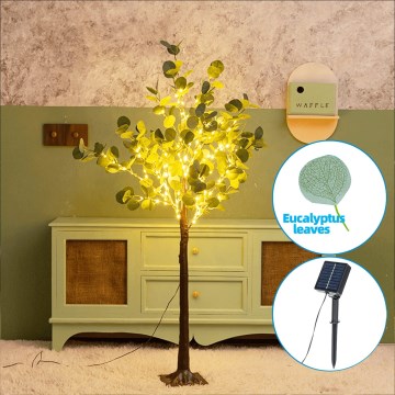 Aigostar - LED Соларен декорация 30xLED/2,6m IP65 топло бяло евкалипт