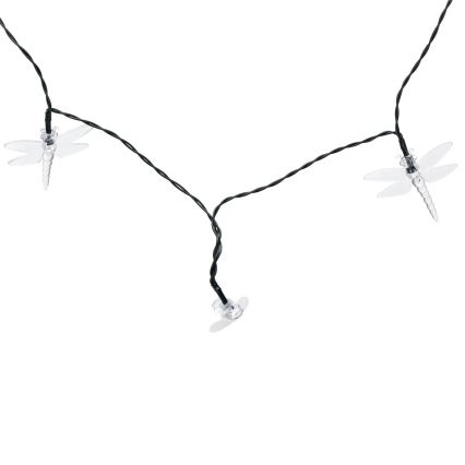 Aigostar - LED соларна декоративна гирлянда 50xLED/8 функции 10 m 800 mAh IP65 топла бяла