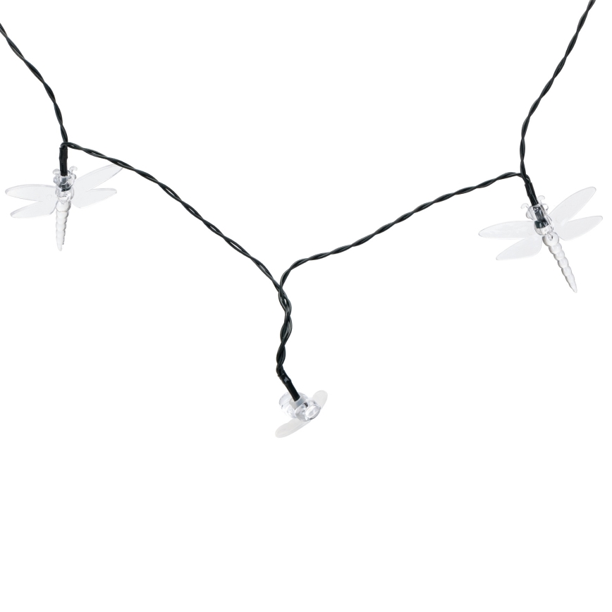 Aigostar - LED соларна декоративна гирлянда 50xLED/8 функции 10 m 800 mAh IP65 топла бяла