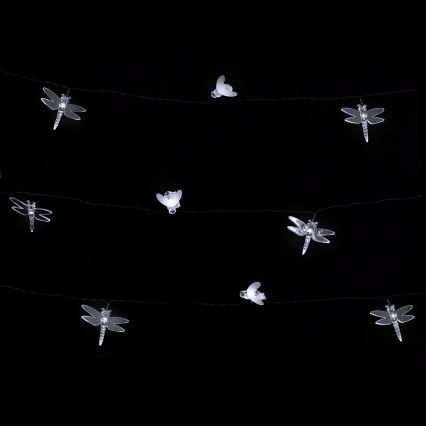 Aigostar - соларен LED декоративен гирлянд 50xLED/8 функции 10 m 800 mAh IP65 студено бяло