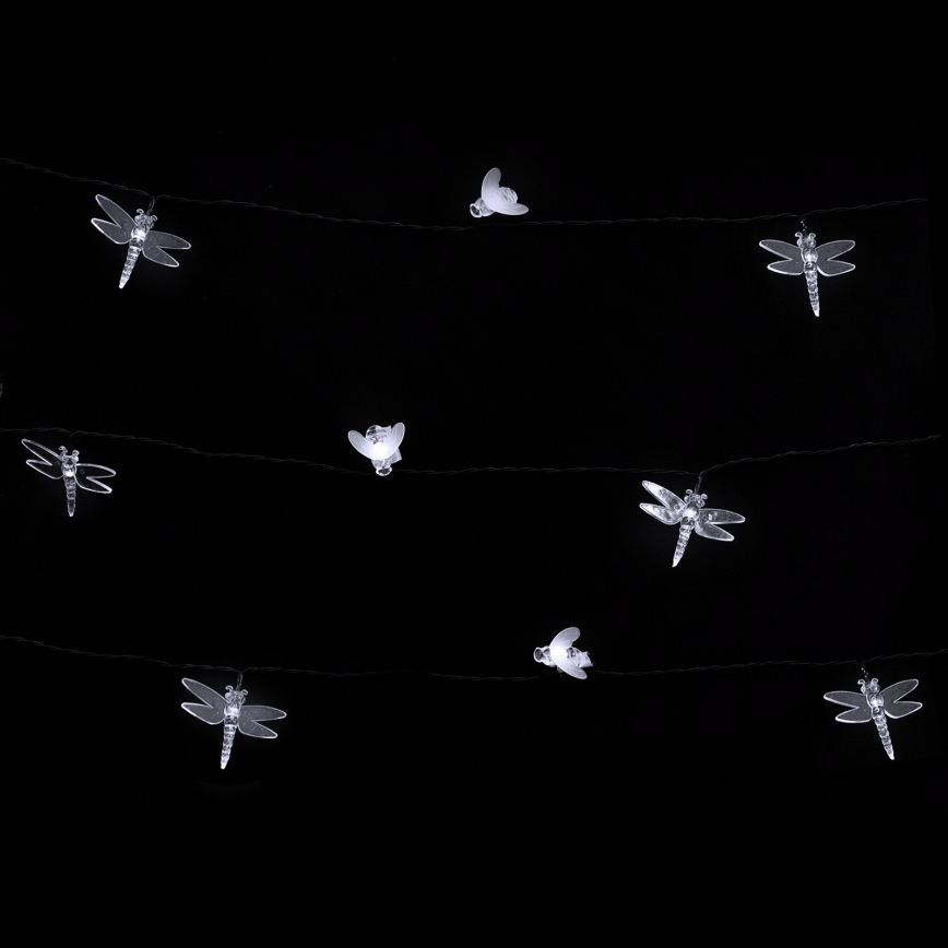 Aigostar - соларен LED декоративен гирлянд 50xLED/8 функции 10 m 800 mAh IP65 студено бяло