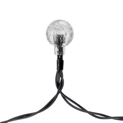 Aigostar - LED соларна декоративна верига 50xLED/8 функции 12м IP65 800 mAh топла бяла светлина