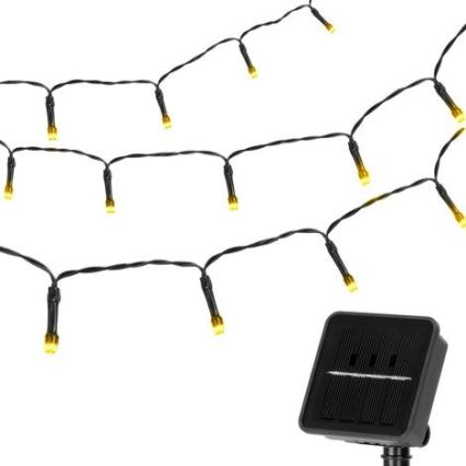 Aigostar - LED соларна верига 100xLED/12м 300 mAh IP65 топла бяла светлина