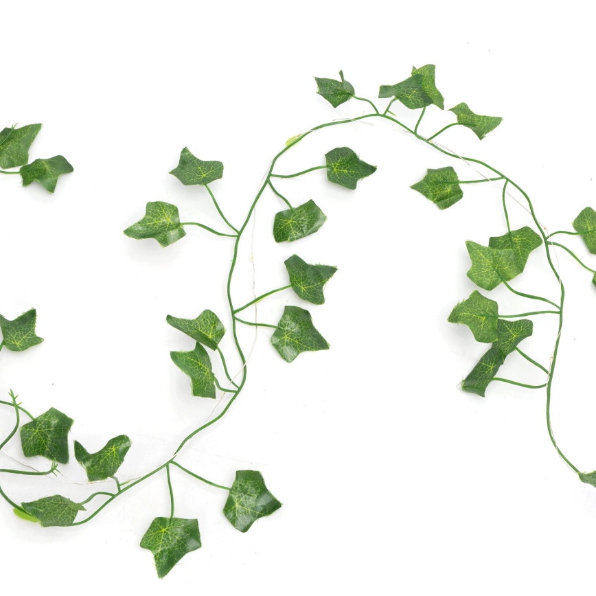 Aigostar - LED соларна верига 100xLED/12м IP65 300 mAh топла бяла бръшлян