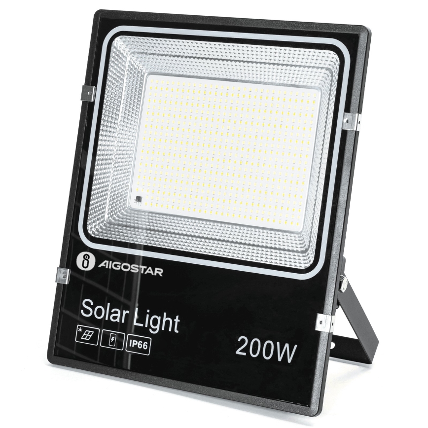 Aigostar - LED соларен прожектор LED/200W/3,2V 3600mAh 3000K/4000K/6500K IP66 + дистанционно управление