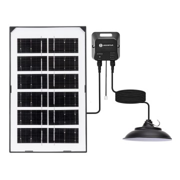 Aigostar - LED соларен полилей LED/35W/12V 3000 mAh 6500K IP65 Ø 15 см + дистанционно управление