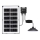 Aigostar - LED соларен полилей LED/35W/12V 3000 mAh 6500K IP65 Ø 15 см + дистанционно управление