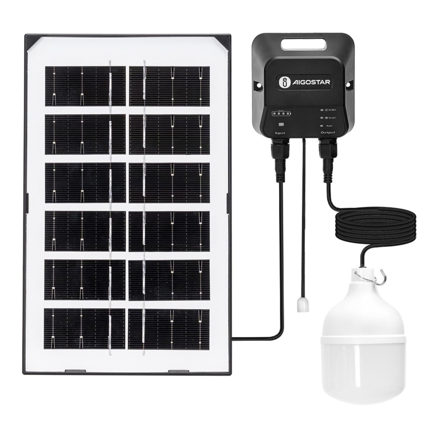 Aigostar - LED Соларен полилей LED/35W/12V 3000 mAh 6500K Ø 10 см + дистанционно управление