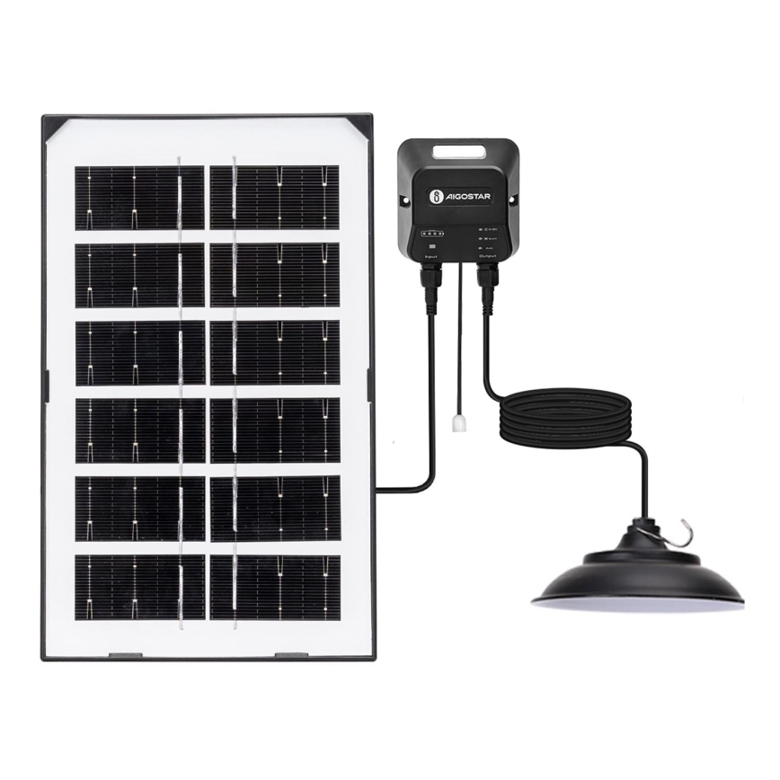 Aigostar - LED Соларен полилей LED/35W/12V 3000 mAh 6500K Ø 15 см + дистанционно управление