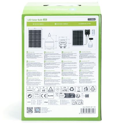 Aigostar - LED соларен полилей LED/70W/12V 6000 mAh 6500K IP65 Ø 12 cm + дистанционно управление