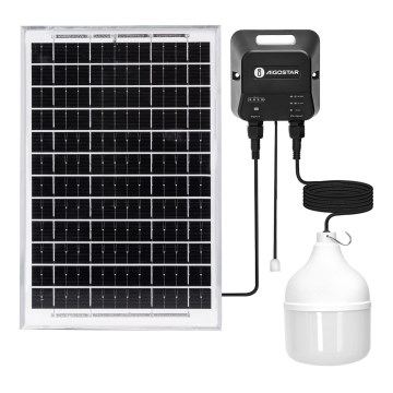 Aigostar - LED соларен полилей LED/70W/12V 6000 mAh 6500K IP65 Ø 12 cm + дистанционно управление