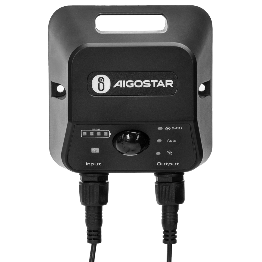 Aigostar - LED соларен полилей със сензор LED/70W/12V 6000 mAh 6500K IP65 диаметър 23,5 см + дистанционно управление