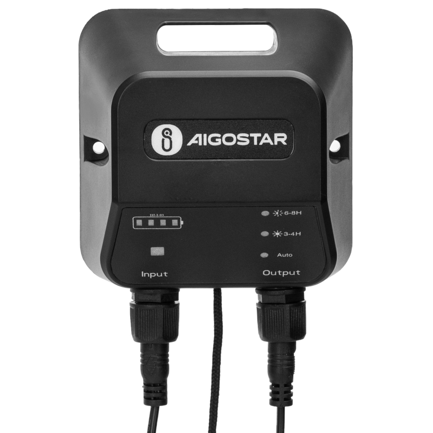 Aigostar - LED соларен полилей със сензор 2xLED/35W/12V 6000 mAh 6500K IP65, диаметър 15 cm + дистанционно управление