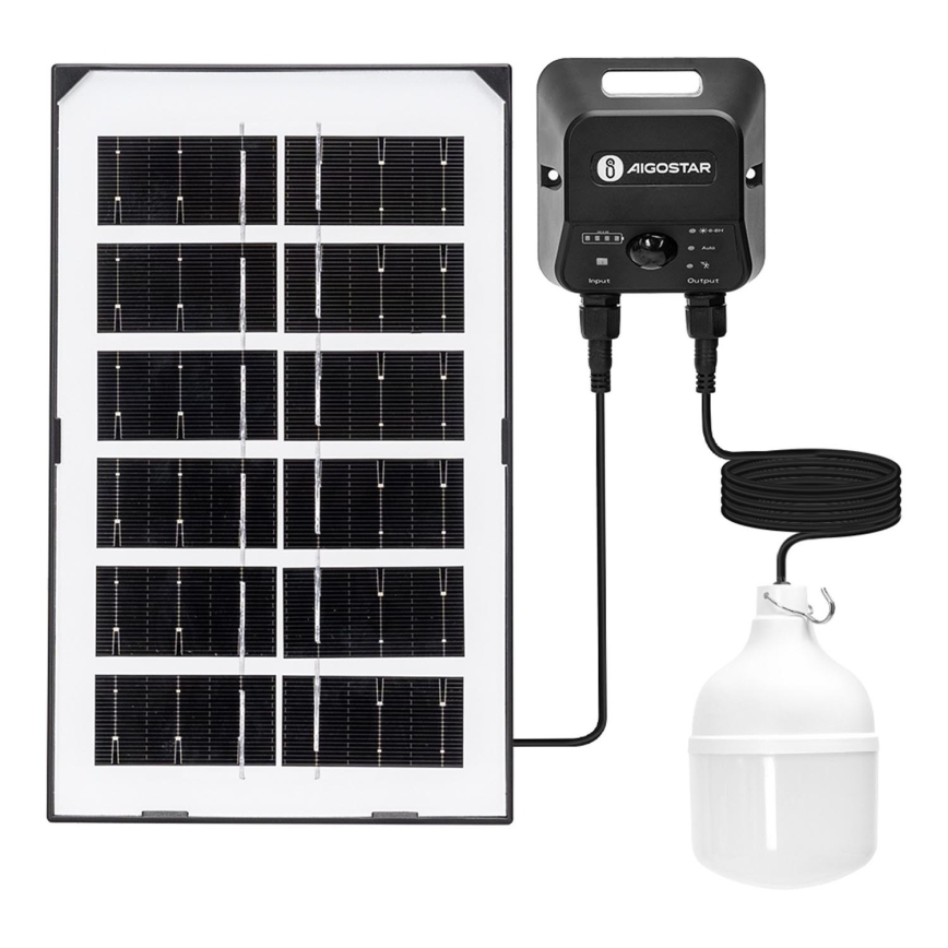 Aigostar - LED Соларен полилей със сензор LED/35W/12V 3000 mAh 6500K Ø 10 см + дистанционно управление