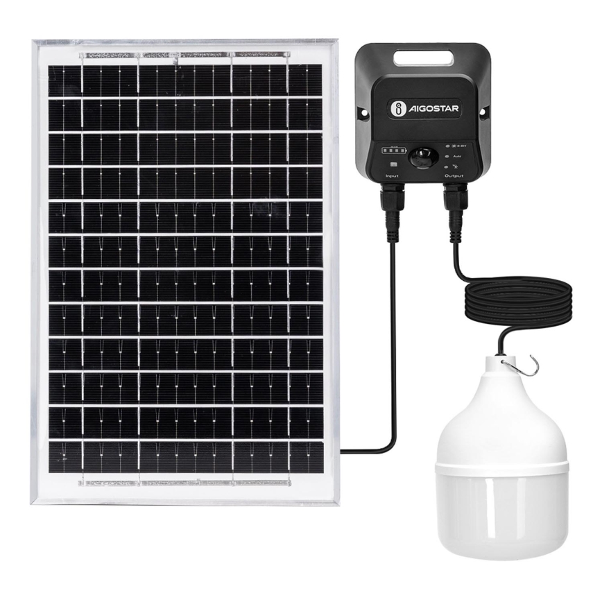 Aigostar - LED Соларен полилей със сензор LED/70W/12V 6000 mAh 6500K Ø 12 см + дистанционно управление