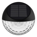 Aigostar - LED соларен стенен осветител LED/2W/1,2V черен 300 mAh 2700K IP44