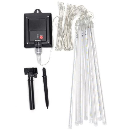 Aigostar - LED соларна коледна гирлянда 192xLED/8m IP65 1200 mAh студено бяло