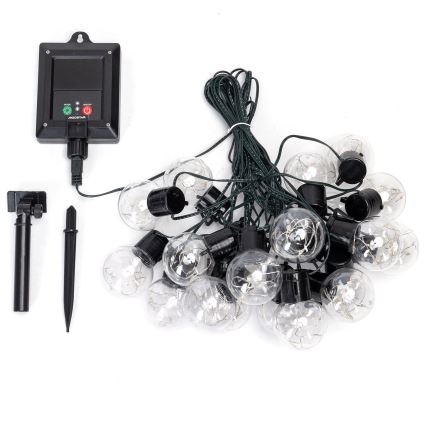 Aigostar - LED соларна коледна верига 20xLED/8 функции 11,5м IP65 многоцветна